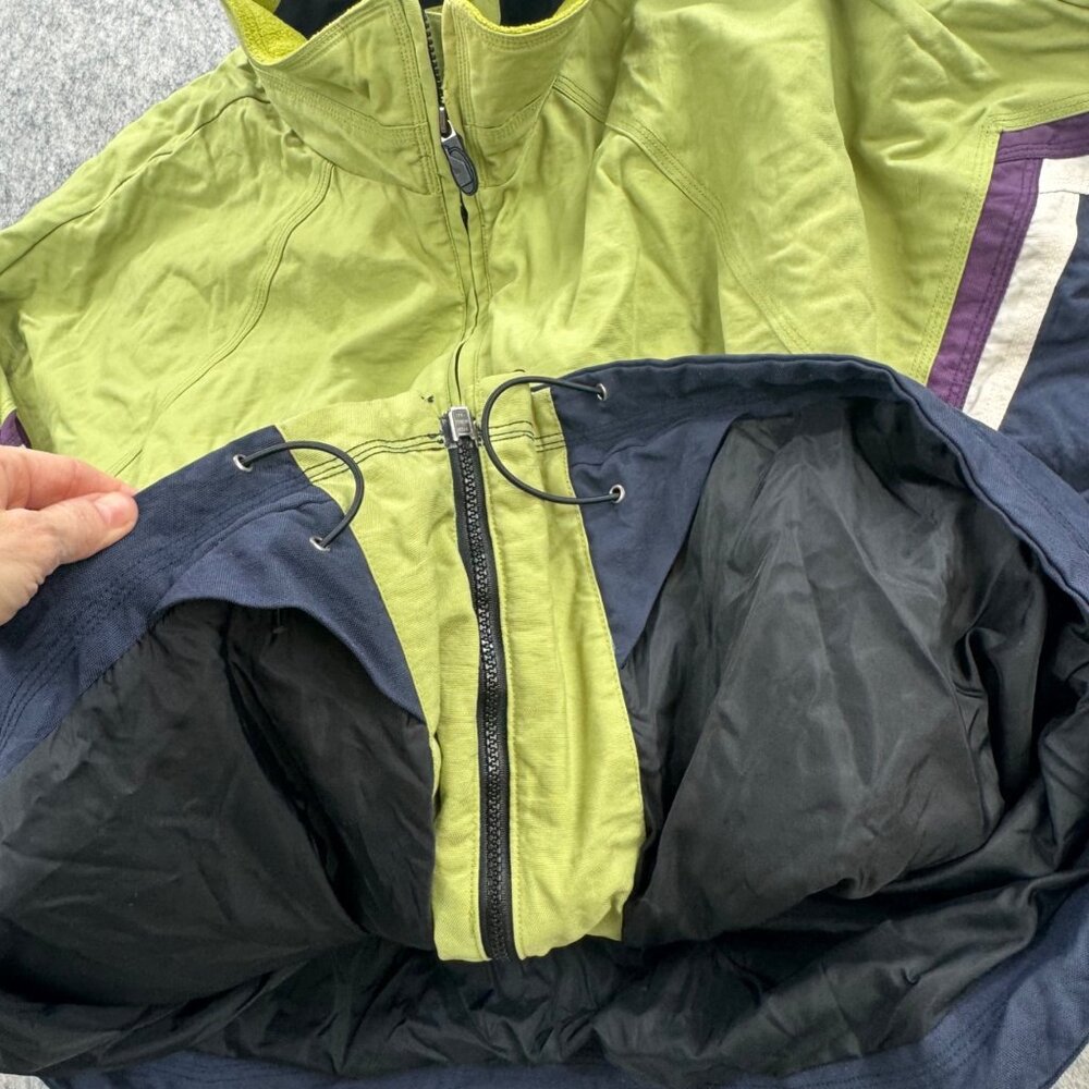 Vintage Vans Mens Snowboard Jacket XL Lime Navy 90s Colorblock - Picture 8 of 11